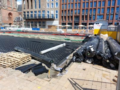 Grote Markt in stad