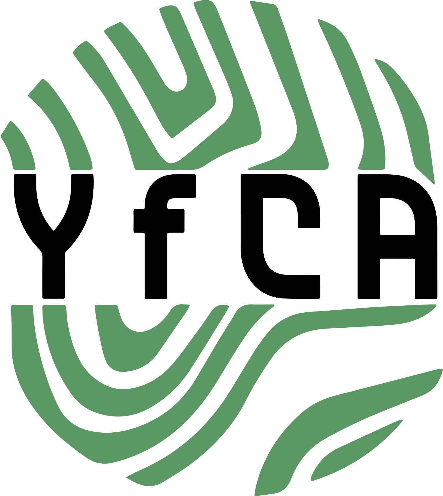 YfCA logo green